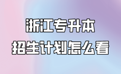 浙江专升本招生计划怎么看.png