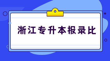 浙江专升本报录比