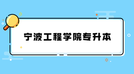 宁波工程学院专升本